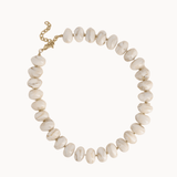 Leah Perlehalskæde - Beige - ByStenholt.dk