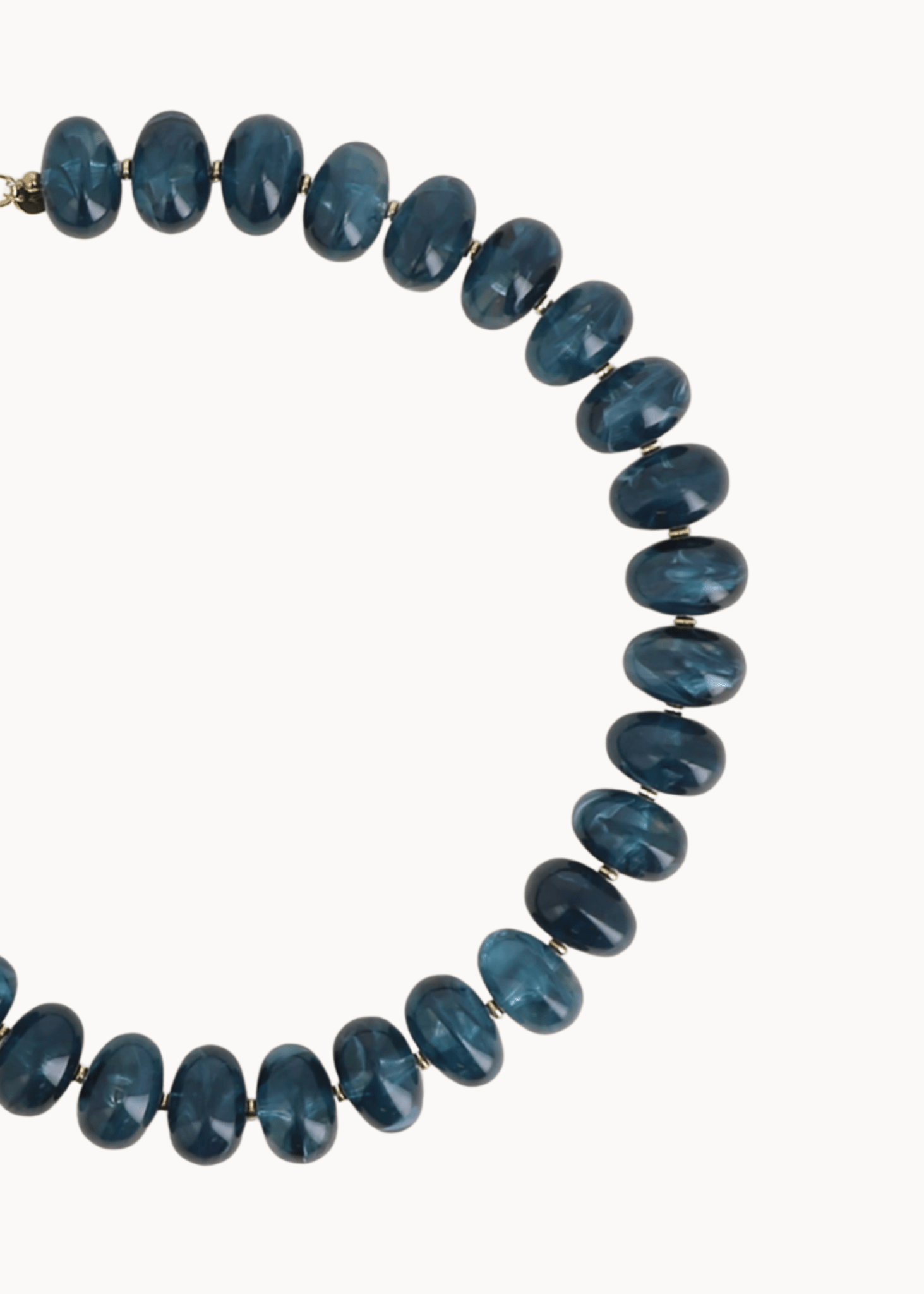 Leah Perlehalskæde - Blå - ByStenholt.dk