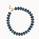 Leah Perlehalskæde - Blå - ByStenholt.dk