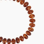 Leah Perlehalskæde - Orange - ByStenholt.dk