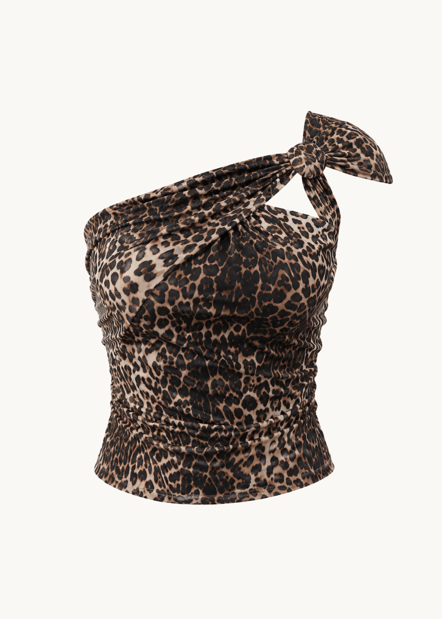 Leopard One Shoulder Top - ByStenholt.dk