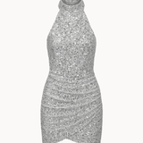 Lily Paillet Kjole - Sølv - ByStenholt.dk