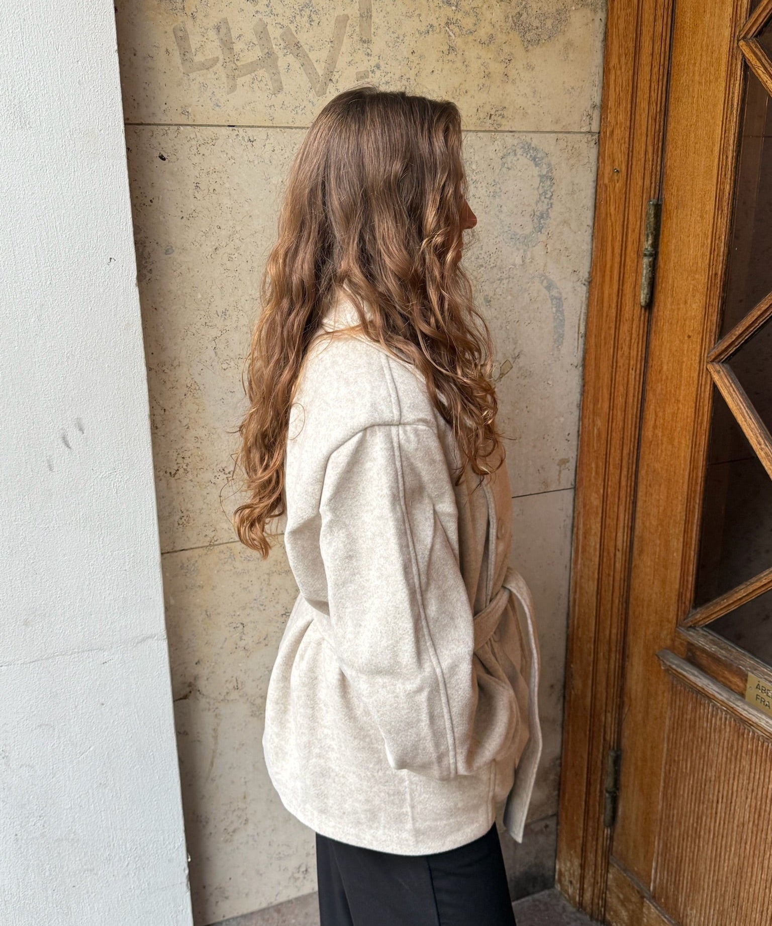 Linea Belted Coat - Beige - ByStenholt.dk