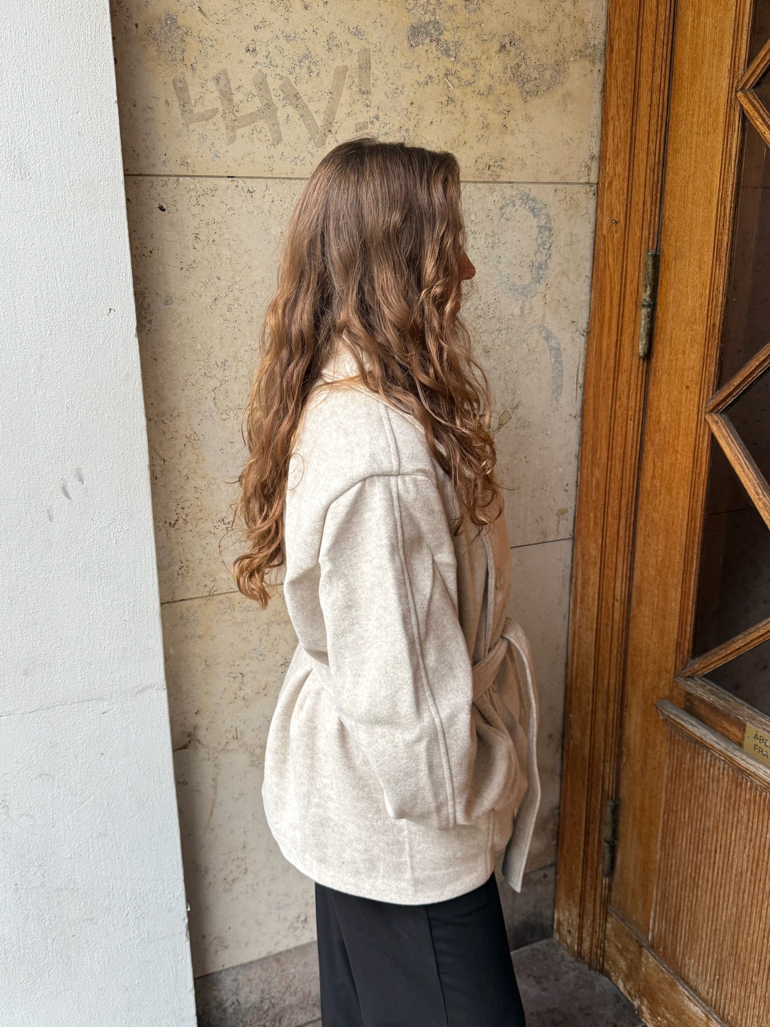 Linea Belted Coat - Beige - ByStenholt.dk