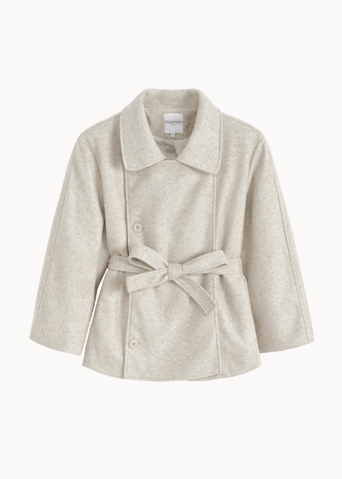 Linea Belted Coat - Beige - ByStenholt.dk