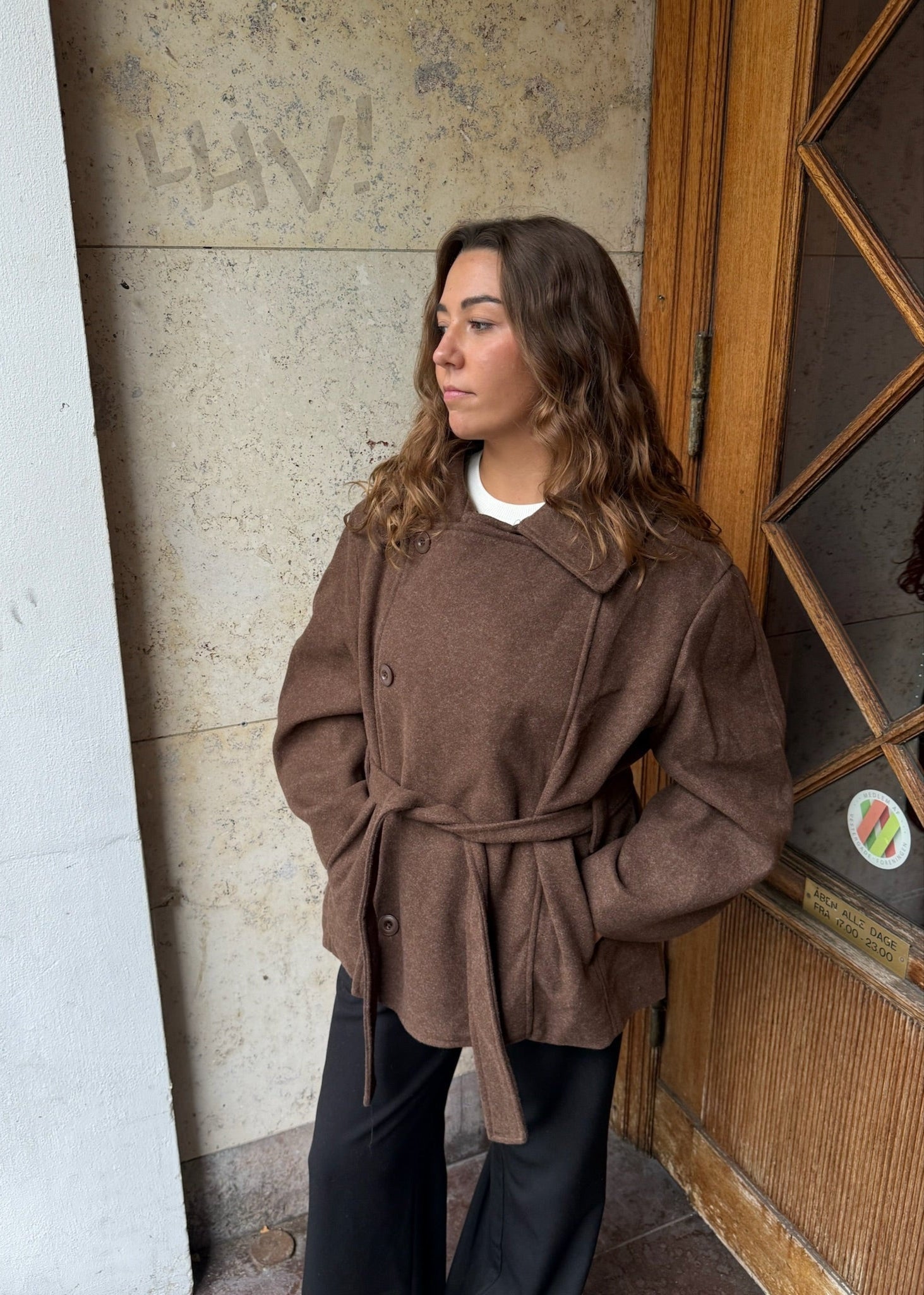 Linea Belted Coat - Brun - ByStenholt.dk