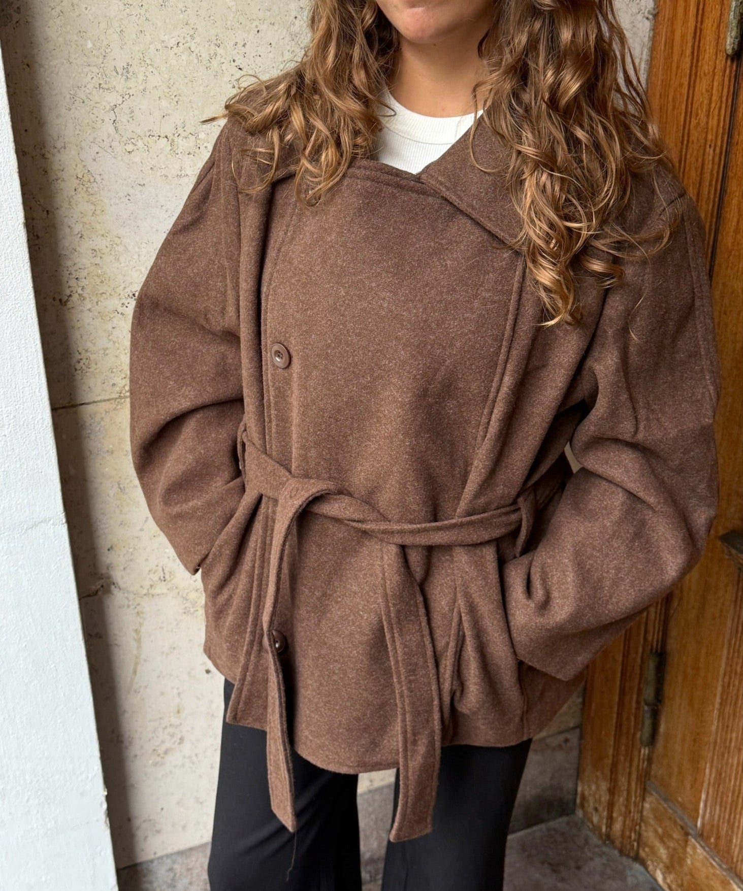 Linea Belted Coat - Brun - ByStenholt.dk
