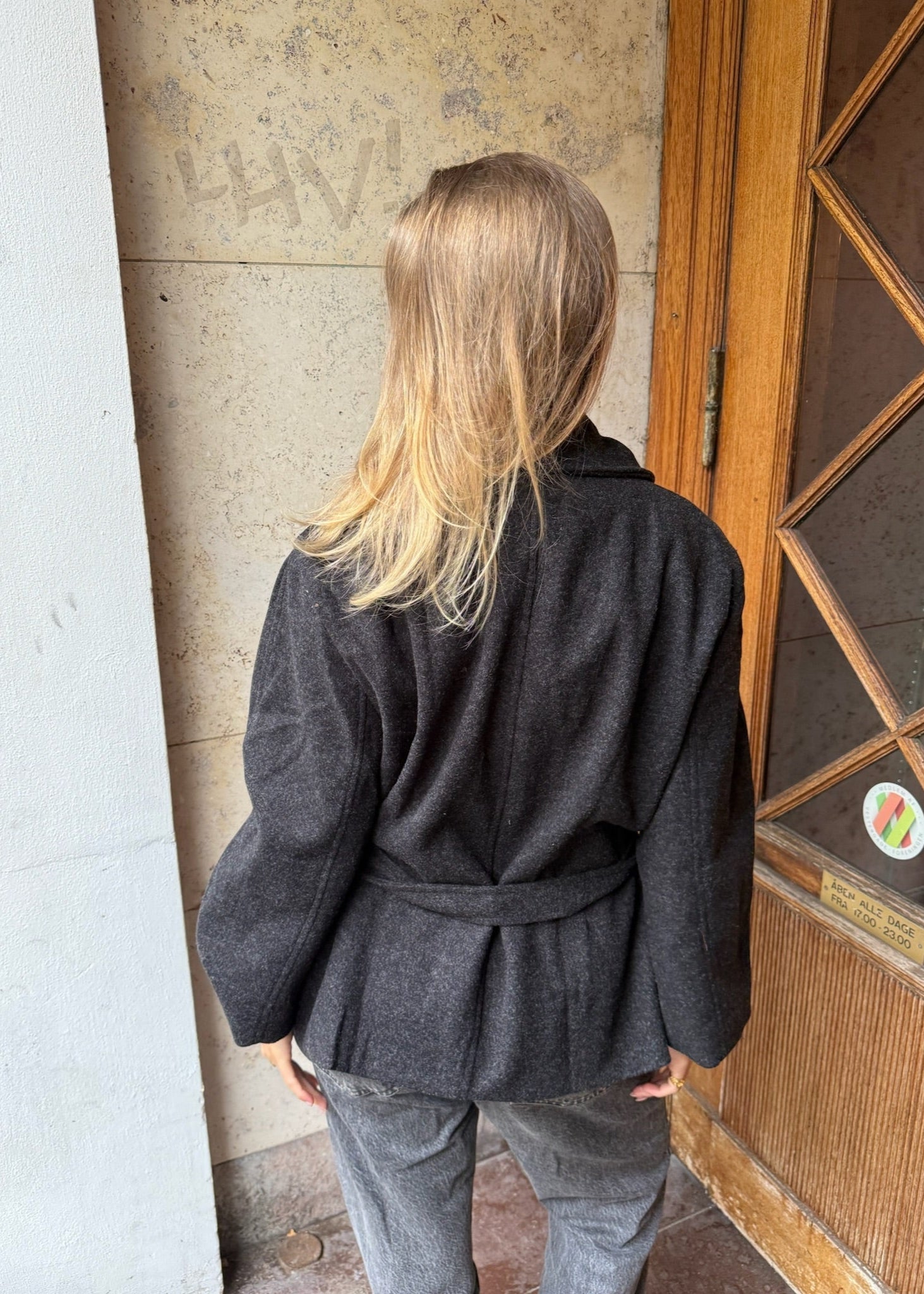 Linea Belted Coat - Sort - ByStenholt.dk