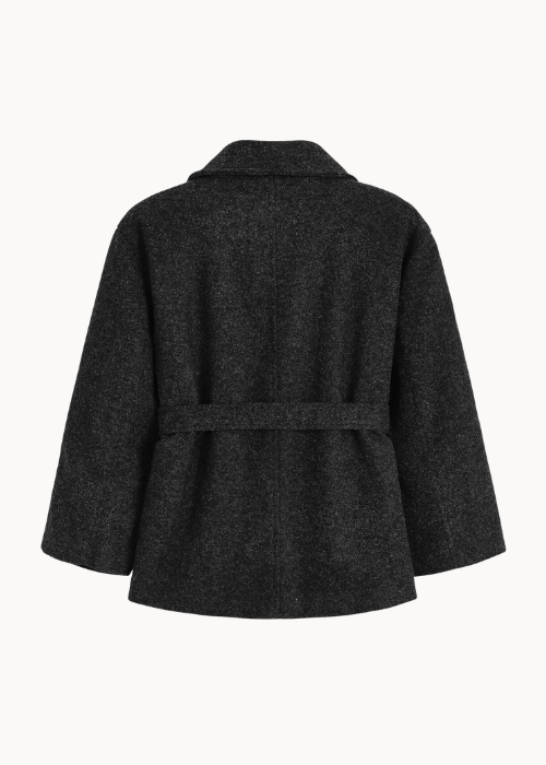 Linea Belted Coat - Sort - ByStenholt.dk