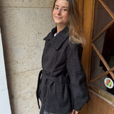 Linea Belted Coat - Sort - ByStenholt.dk