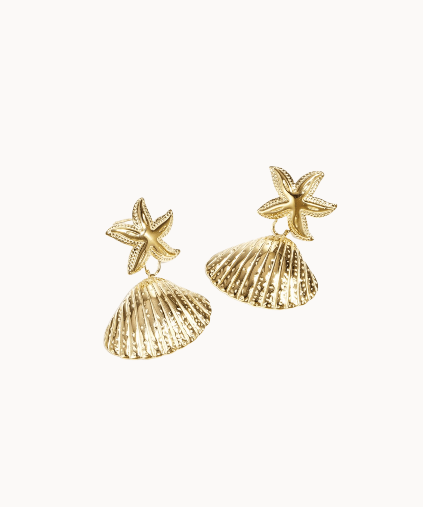 Liva Muslinge Øreringe - Guldbelagt - ByStenholt.dk