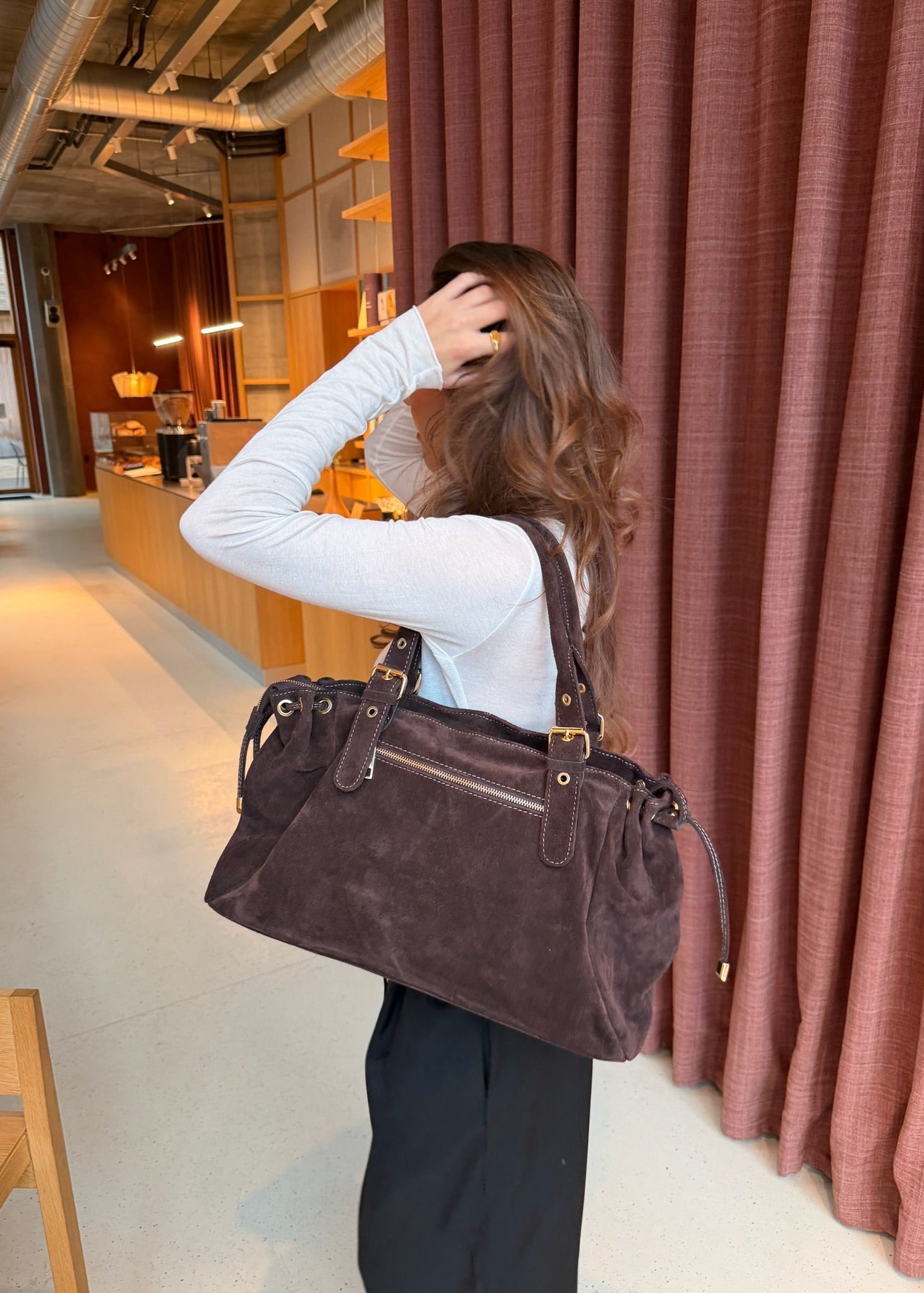 London Ruskind Taske - Mørkebrun - ByStenholt.dk