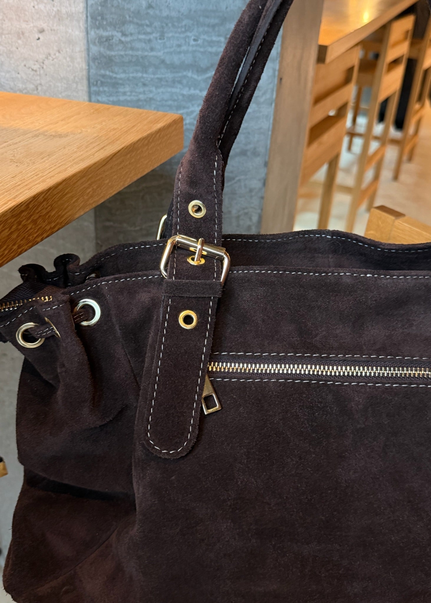 London Ruskind Taske - Mørkebrun - ByStenholt.dk