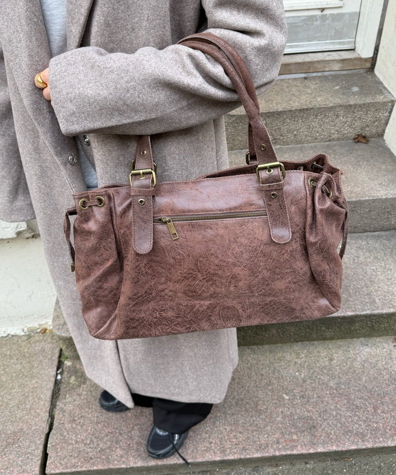 London Taske - Mørkebrun - ByStenholt.dk