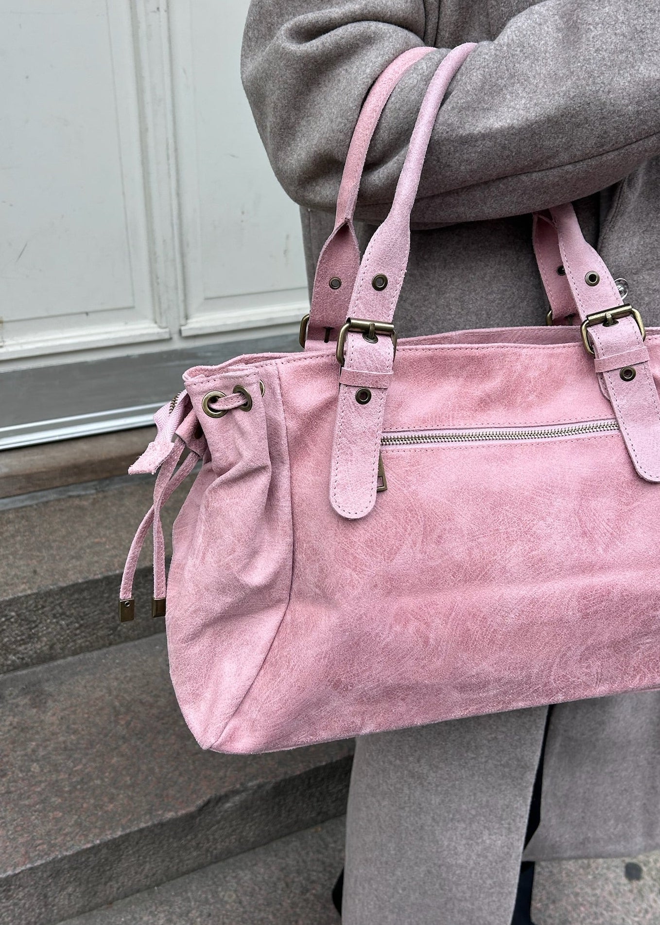 London Taske - Sart Lyserød - ByStenholt.dk