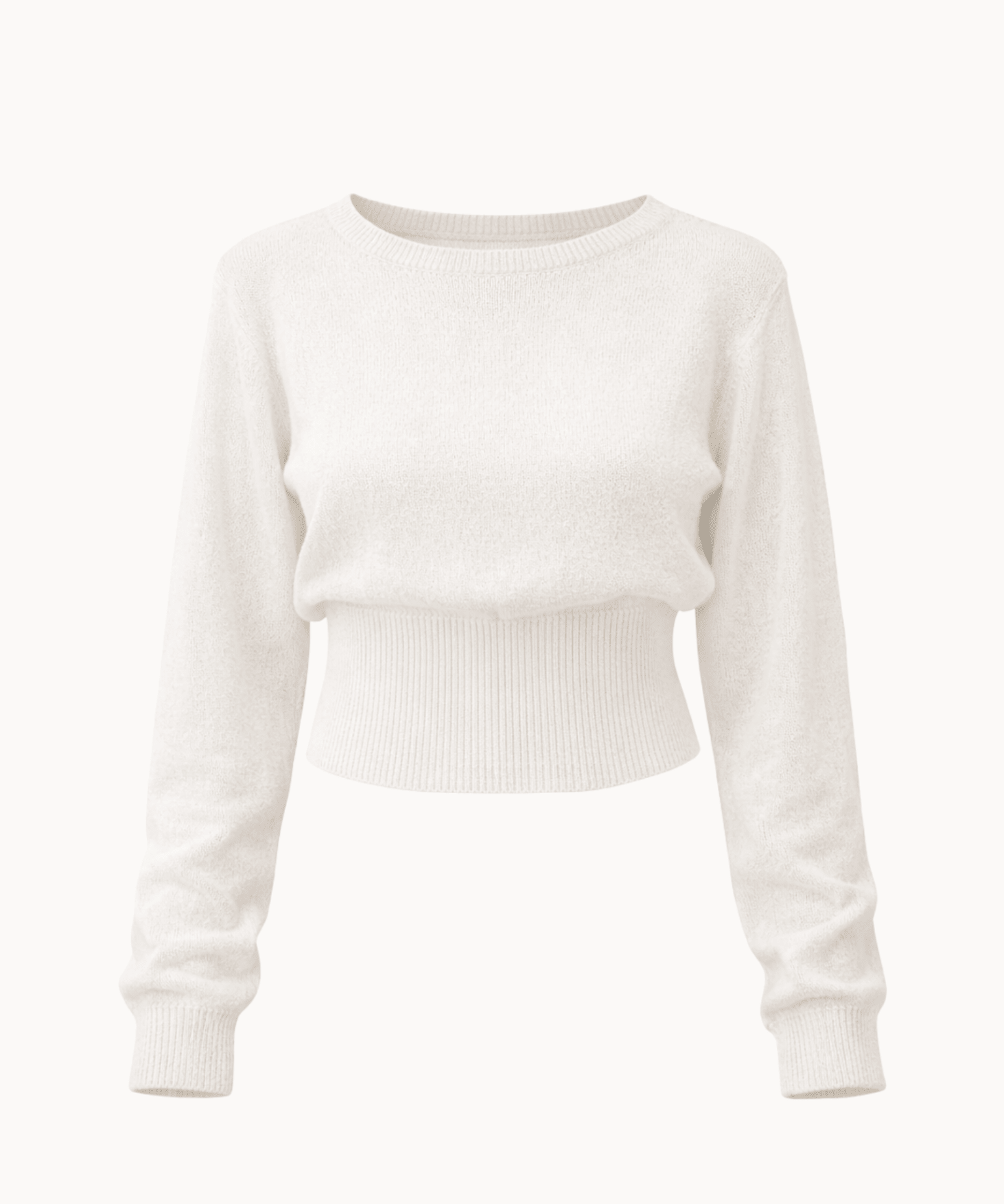 Loui figursyet Strik - Hvid - ByStenholt.dk