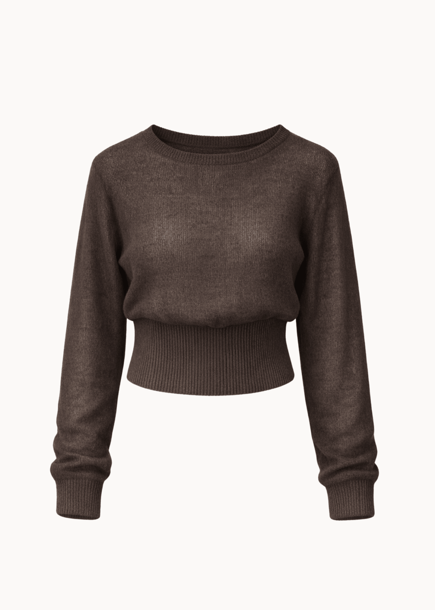 Loui figursyet Strik - Mørkebrun - ByStenholt.dk