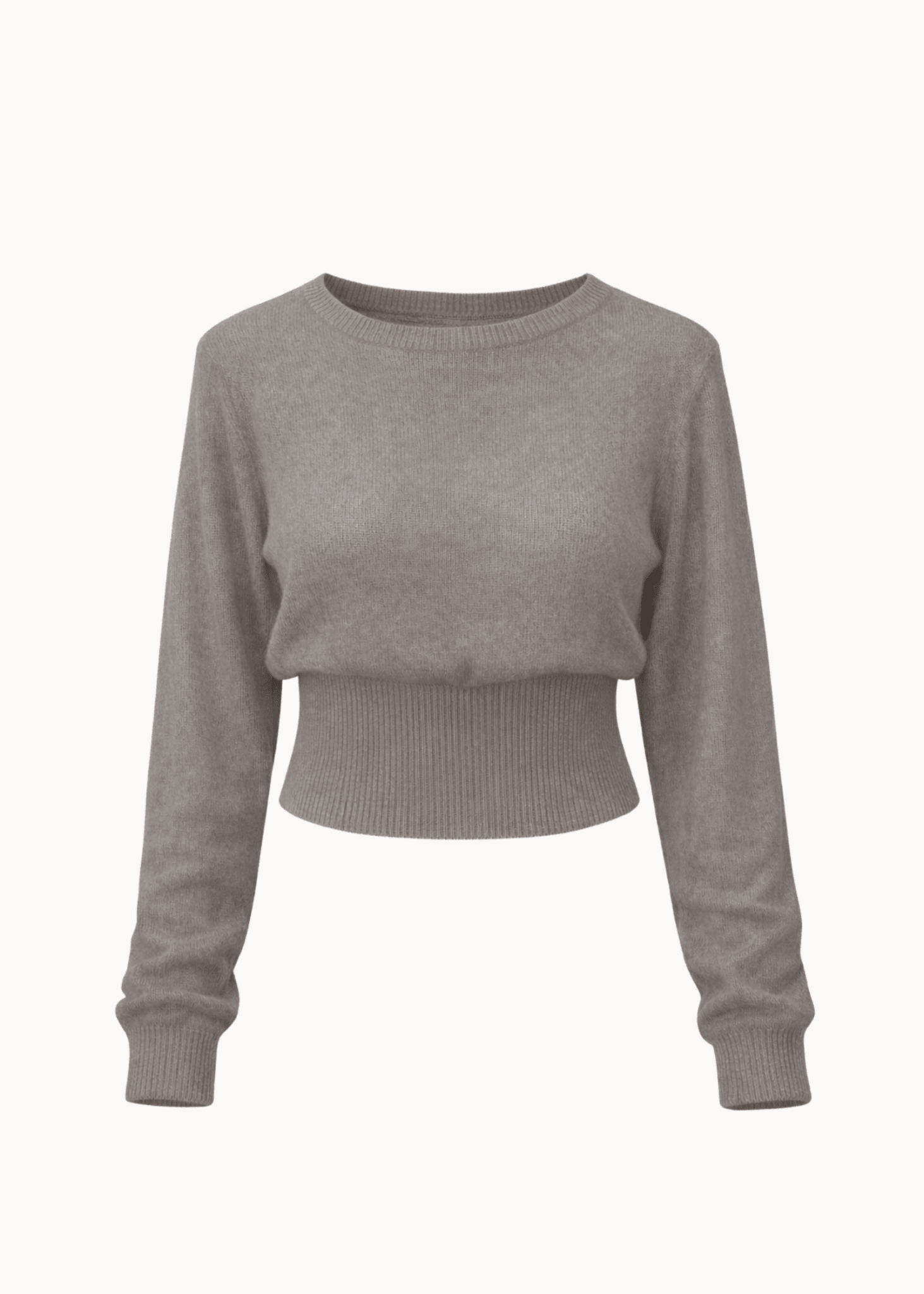 Loui figursyet Strik - Taupe - ByStenholt.dk