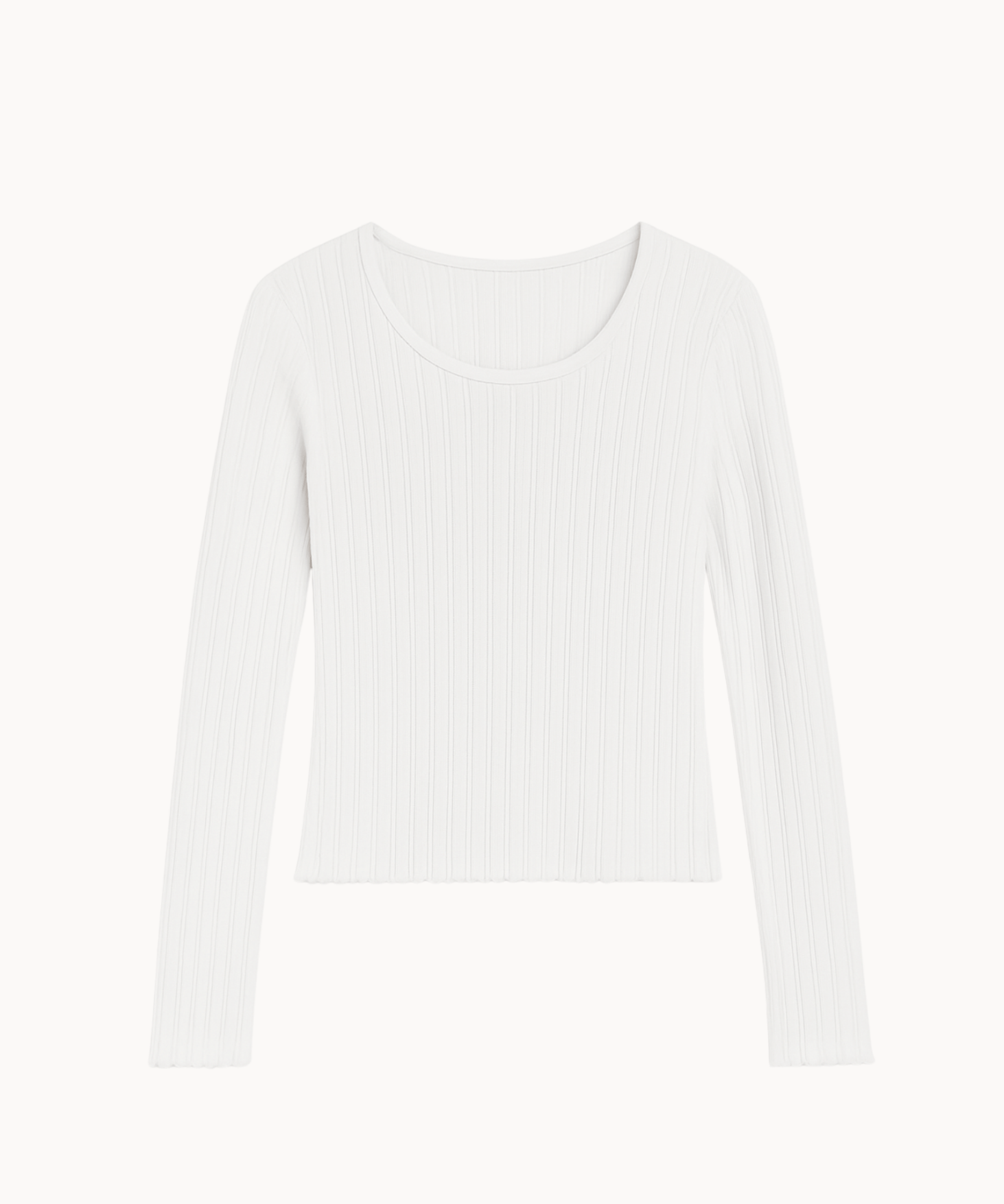 Loungewear Bluse i Pointelle - Hvid - ByStenholt.dk