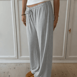 Loungewear Bukser i Pointelle - Grå - ByStenholt.dk