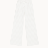 Loungewear Bukser i Pointelle - Hvid - ByStenholt.dk