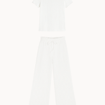 Loungewear T-shirt Sæt - Hvid - ByStenholt.dk