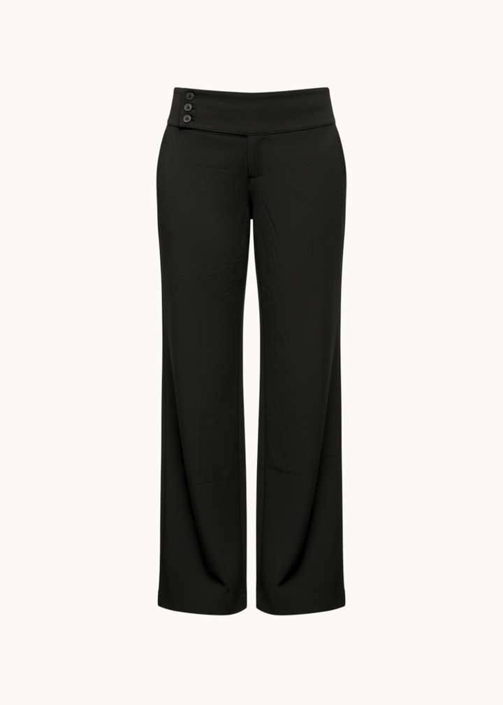 Low Waist Bukser - Sort - ByStenholt.dk