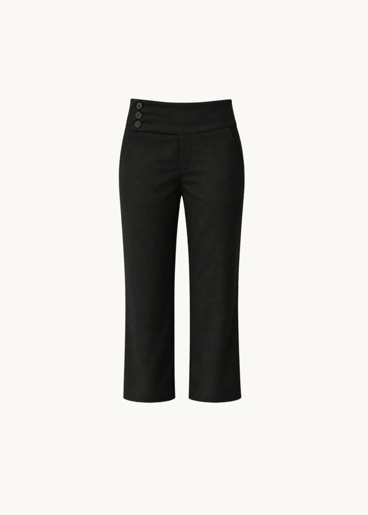 Low Waist Capribukser - Sort - ByStenholt.dk