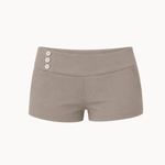 Low Waist Mini Shorts - Taupe - ByStenholt.dk