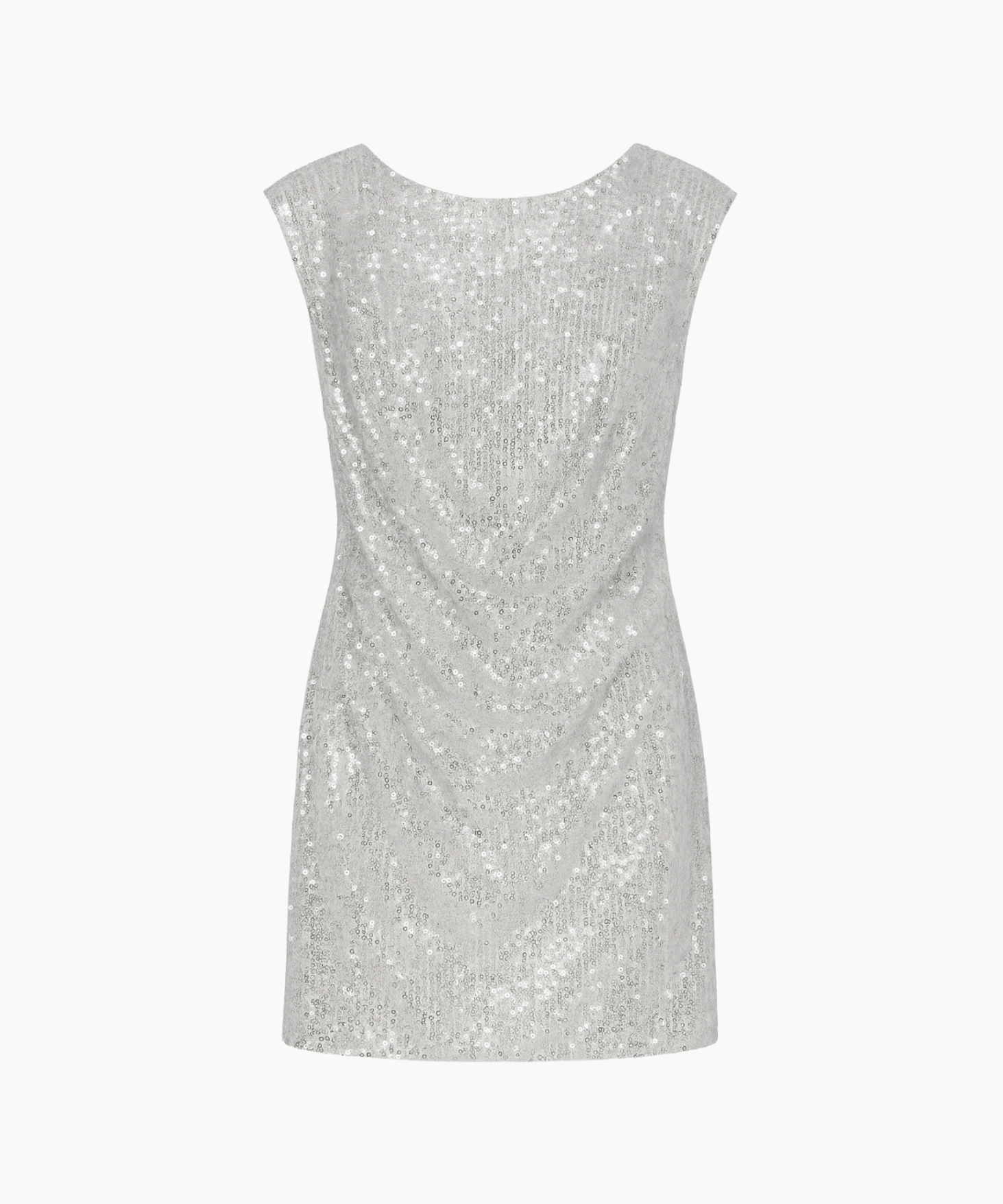 Luna Paillet Mini Kjole - Sølv - ByStenholt.dk