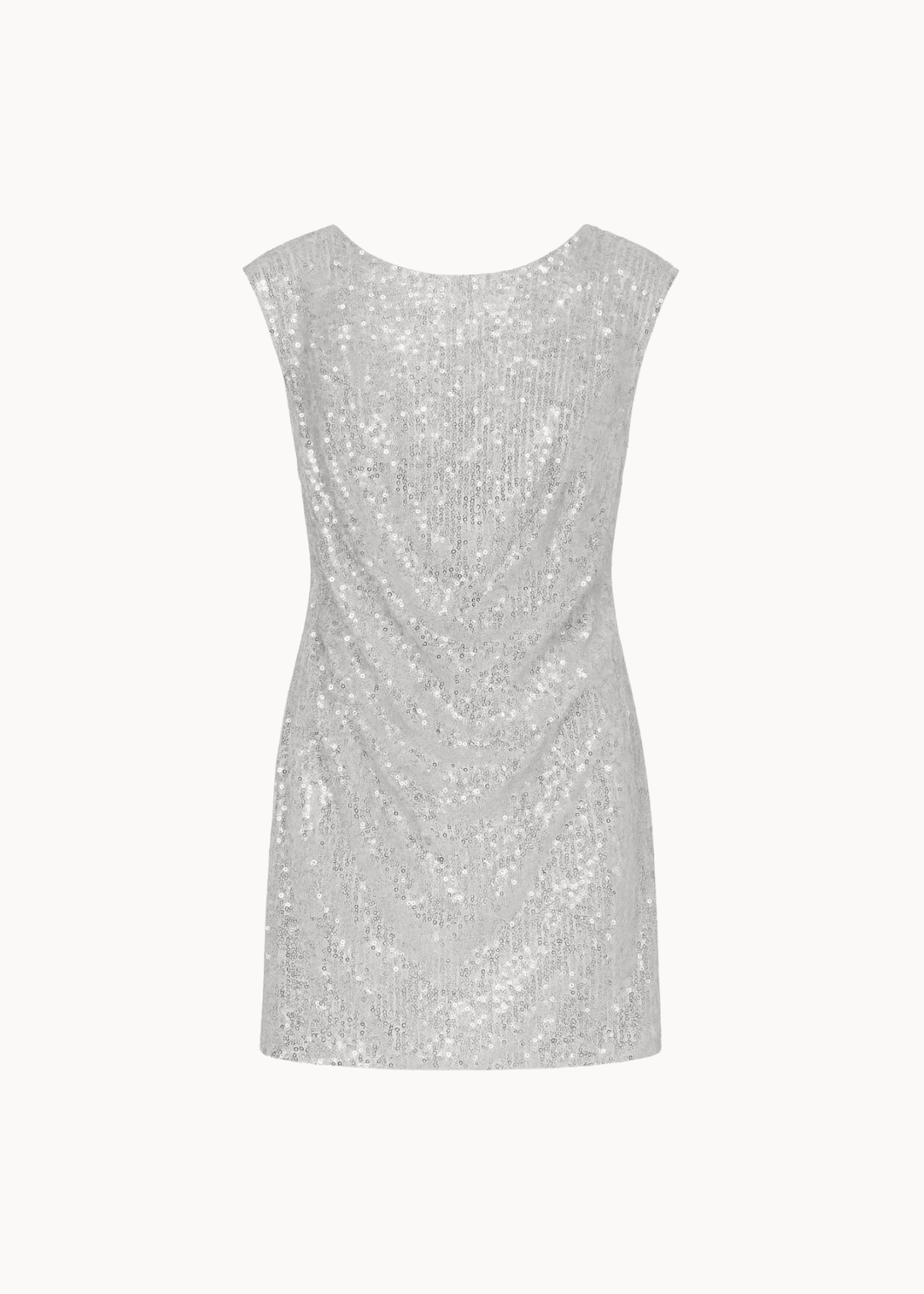 Luna Paillet Mini Kjole - Sølv - ByStenholt.dk
