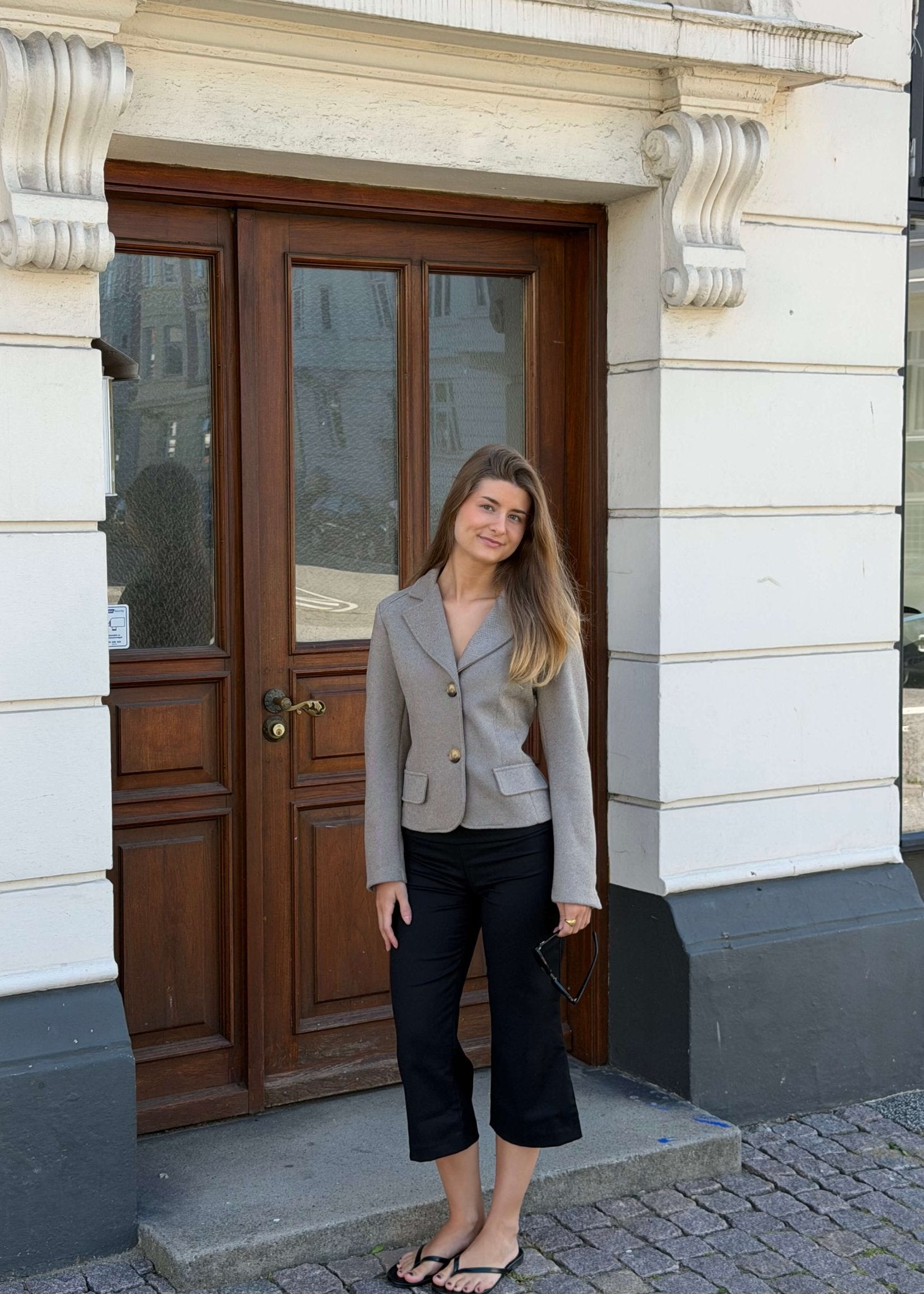 Mae Fitted Blazer - Beige - ByStenholt.dk