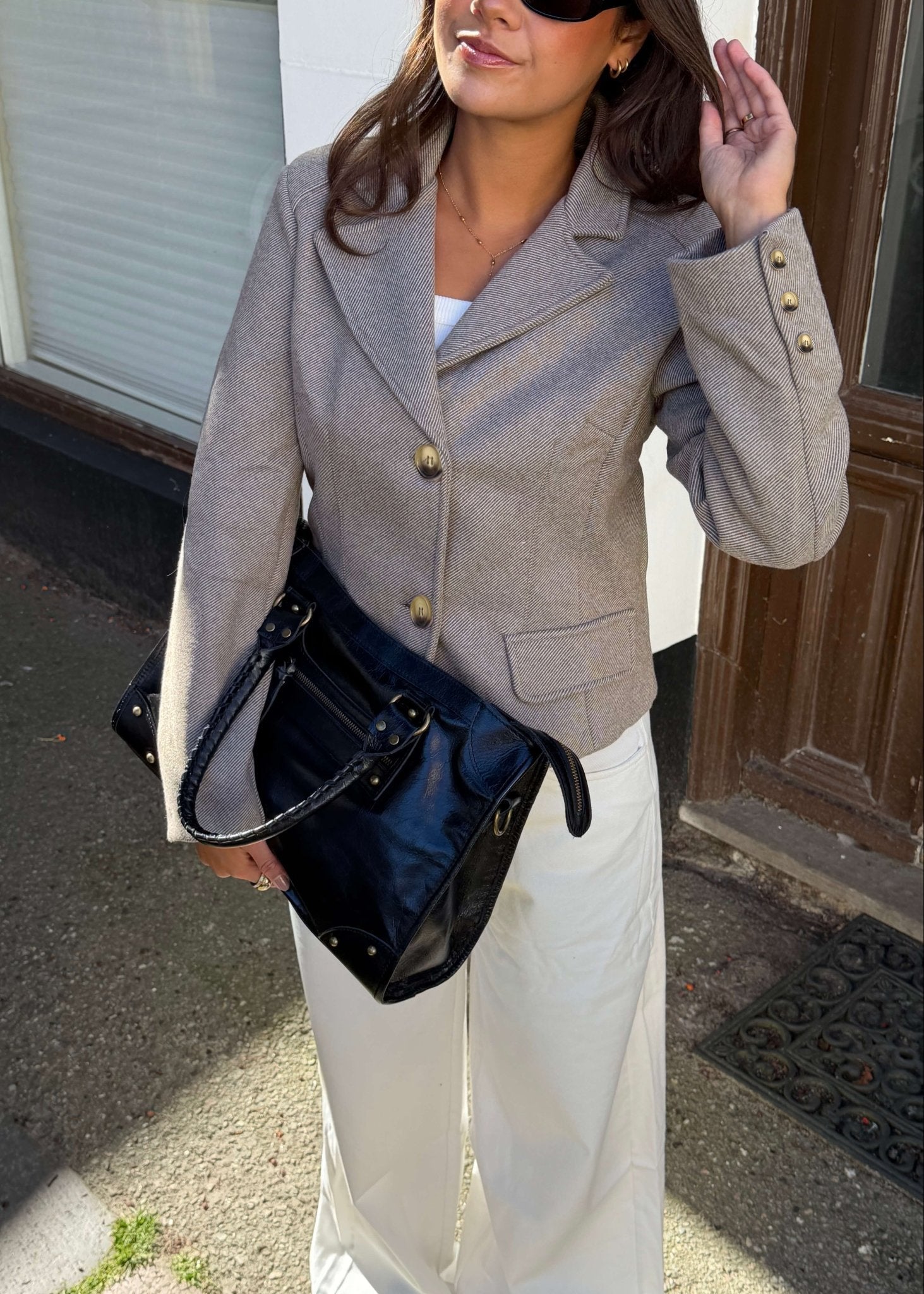 Mae Fitted Blazer - Beige - ByStenholt.dk