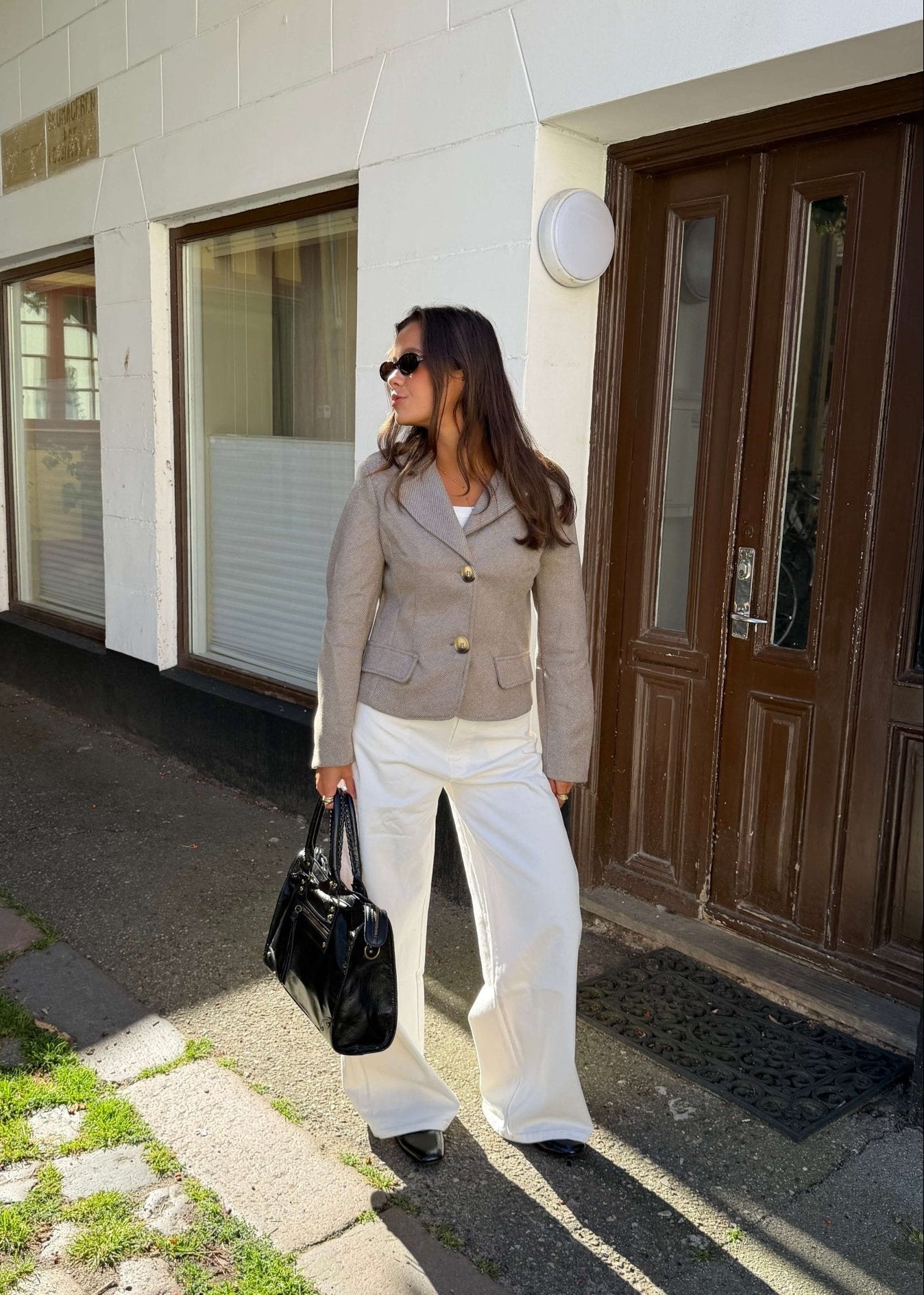 Mae Fitted Blazer - Beige - ByStenholt.dk