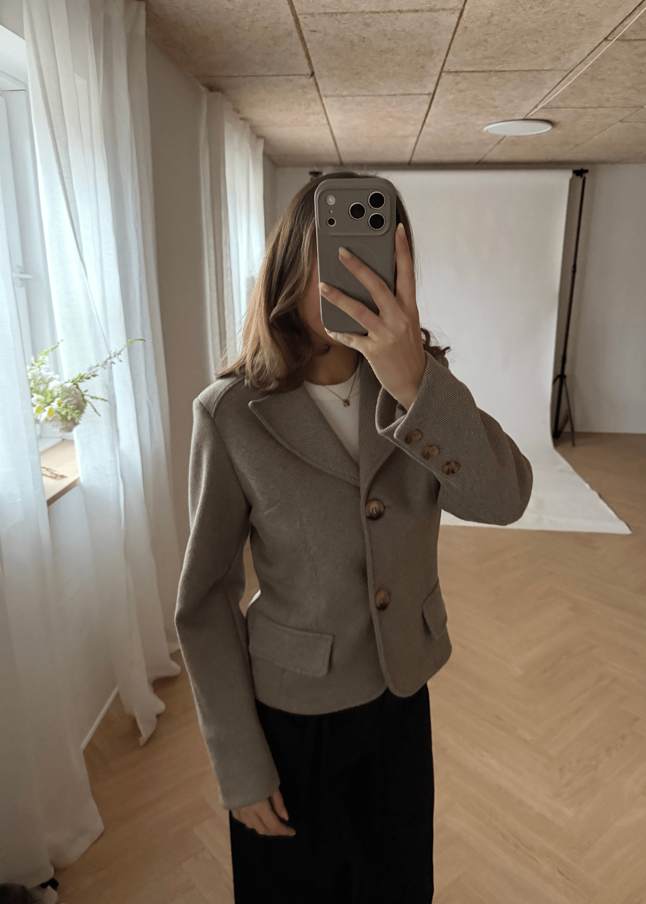 Mae Fitted Blazer - Beige - ByStenholt.dk