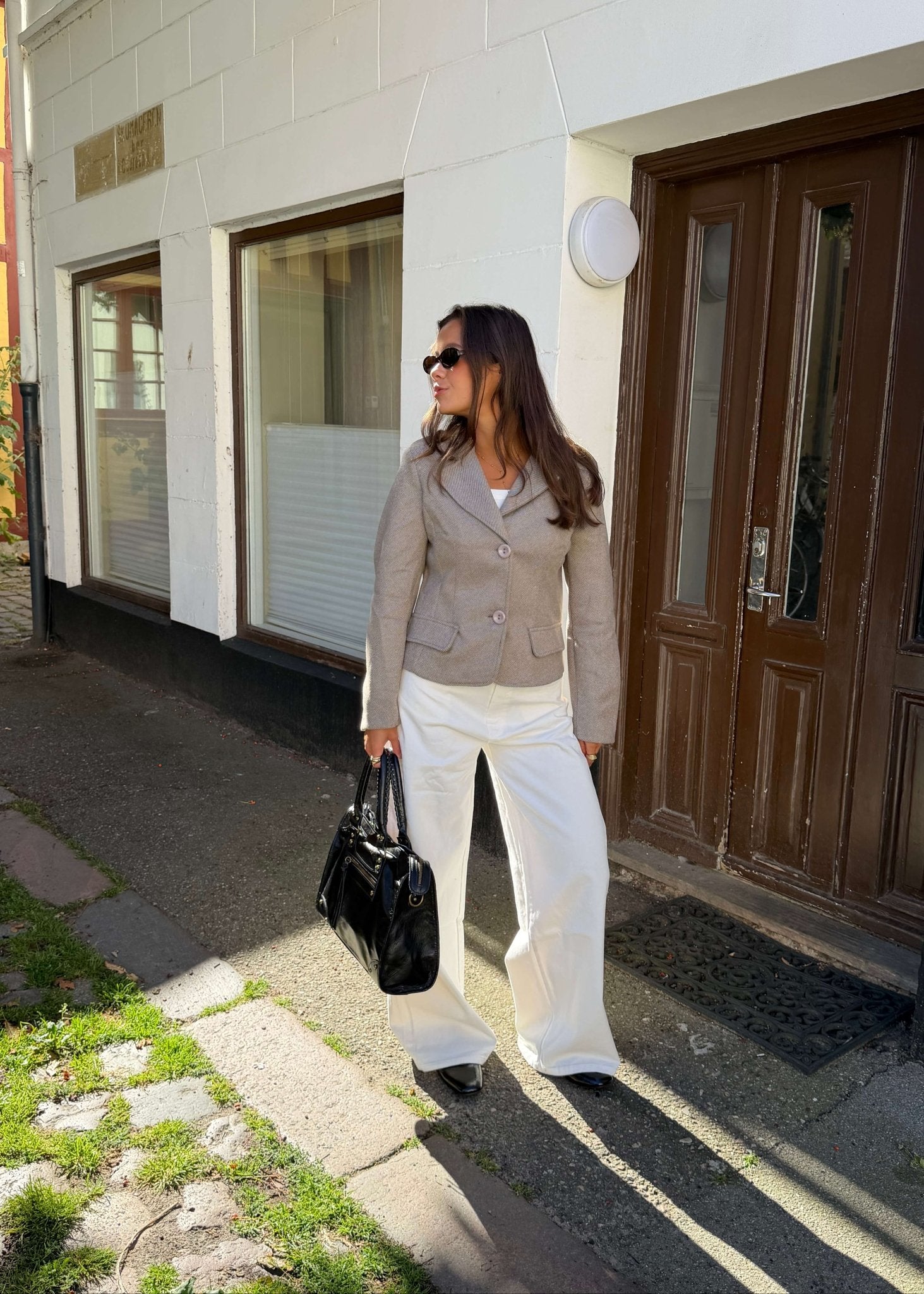 Mae Fitted Blazer - Beige - ByStenholt.dk