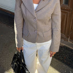 Mae Fitted Blazer - Beige - ByStenholt.dk
