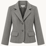 Mae Fitted Blazer - Grå - ByStenholt.dk