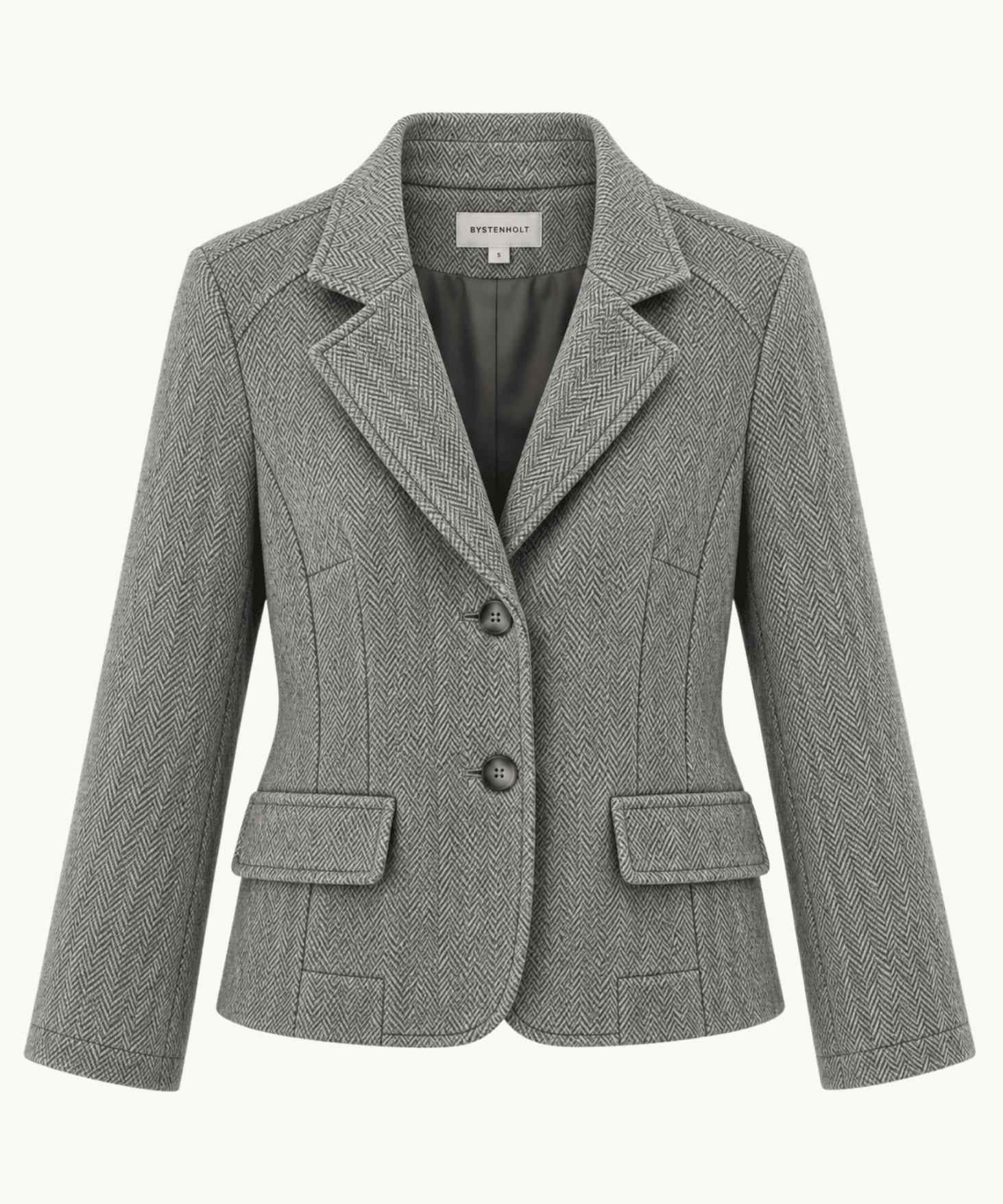 Mae Fitted Blazer - Grå - ByStenholt.dk