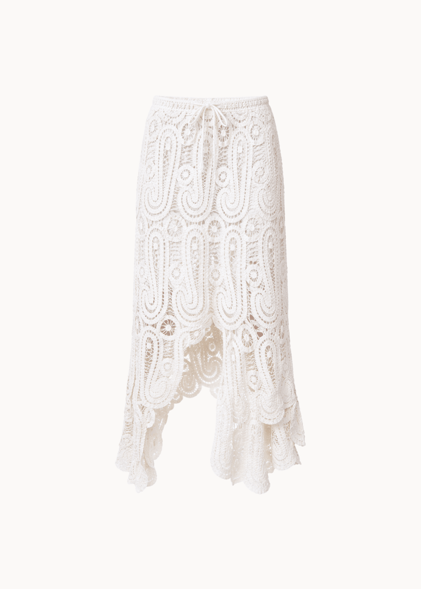 Marina Hæklet Nederdel - Hvid - ByStenholt.dk