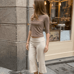 Marta 3/4 - ærmet Bluse - Brun - ByStenholt.dk