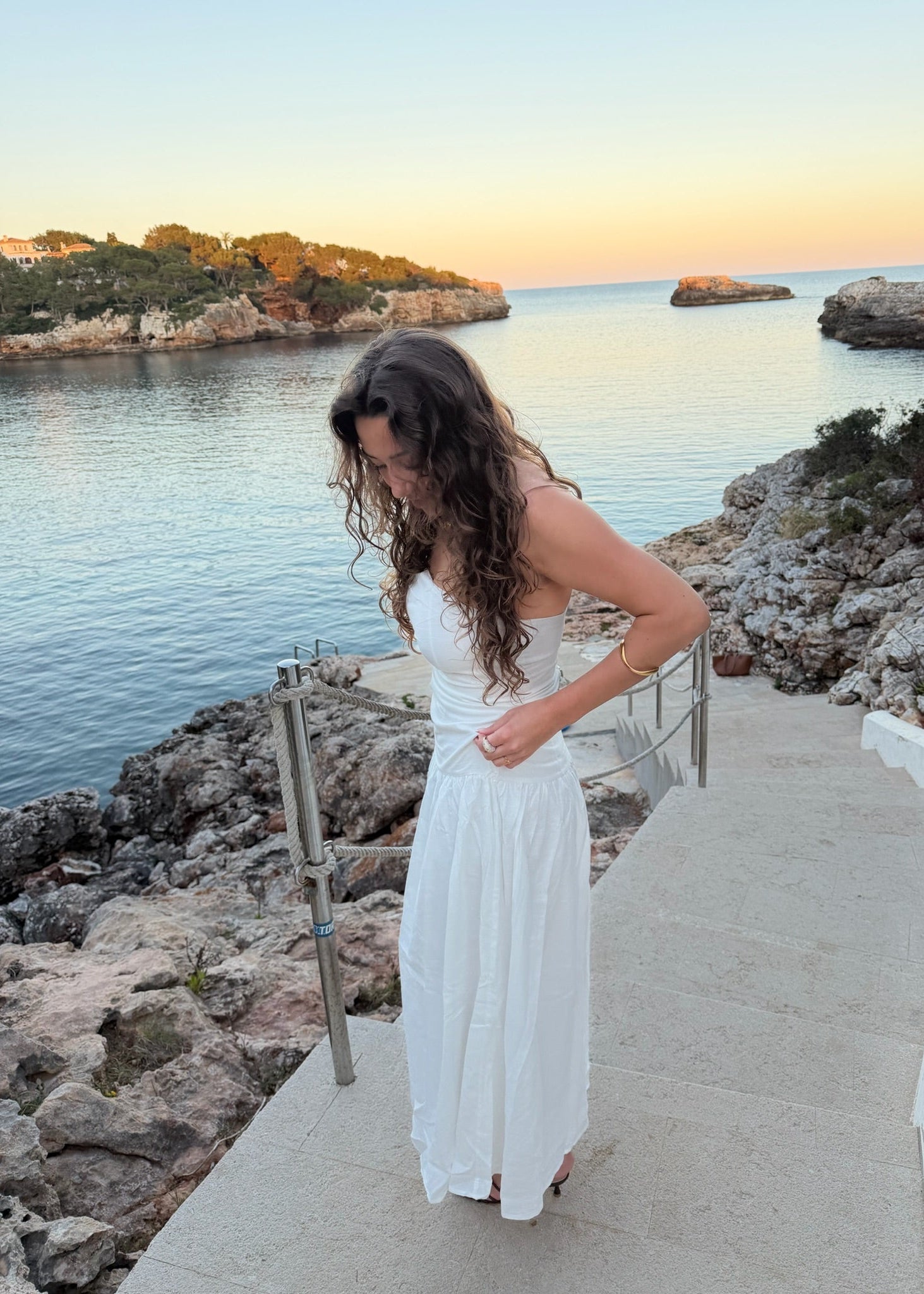 Mia Maxi Kjole - Hvid - ByStenholt.dk