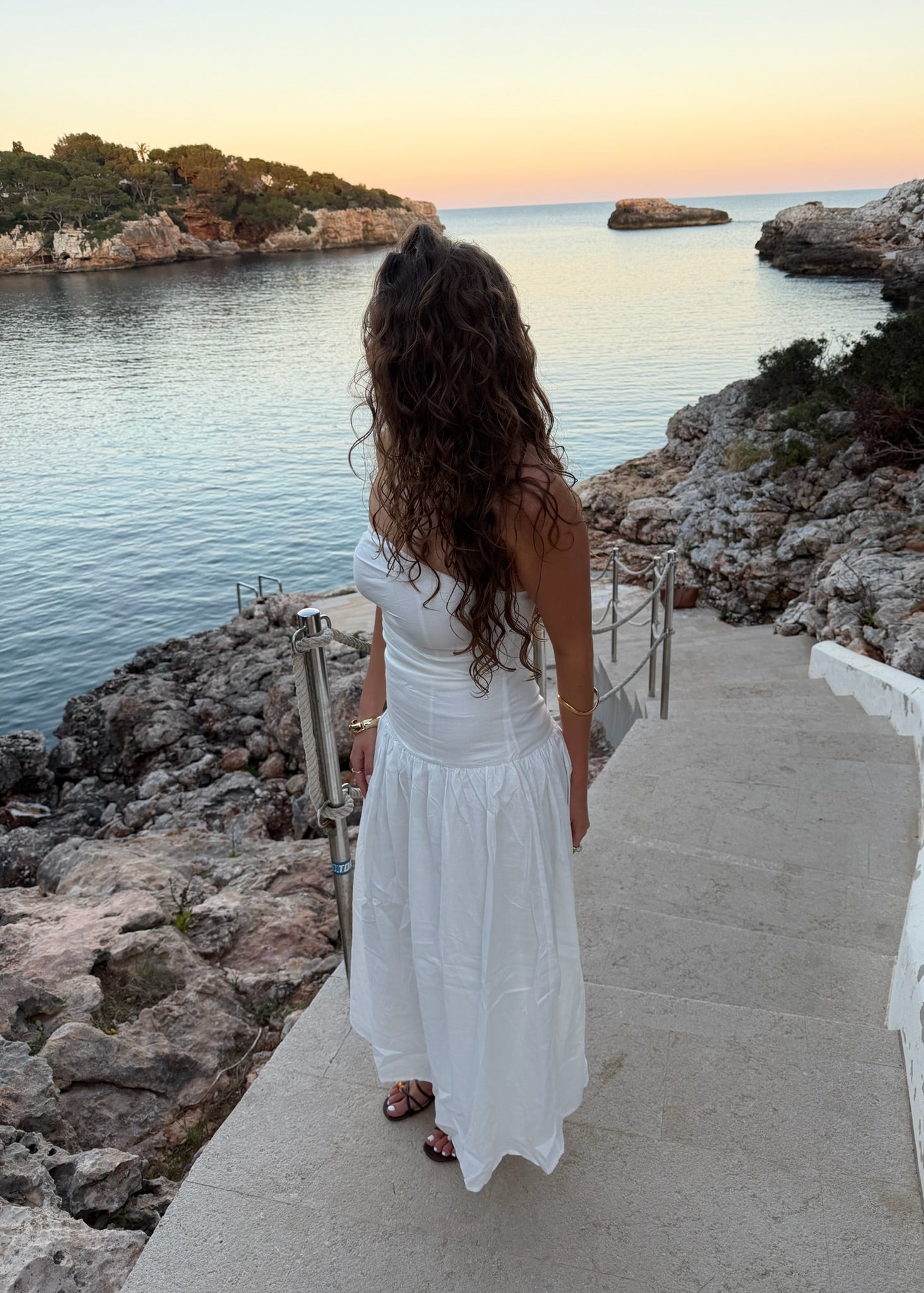 Mia Maxi Kjole - Hvid - ByStenholt.dk