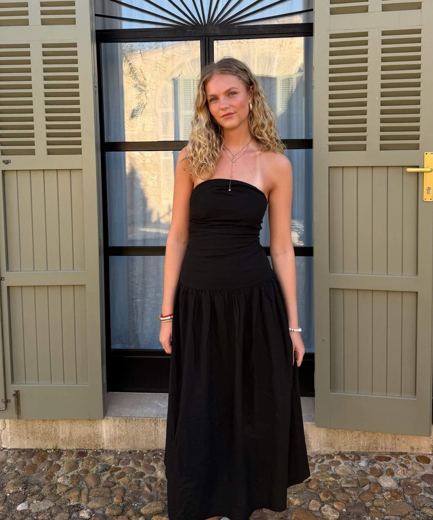 Mia Maxi Kjole - Sort - ByStenholt.dk