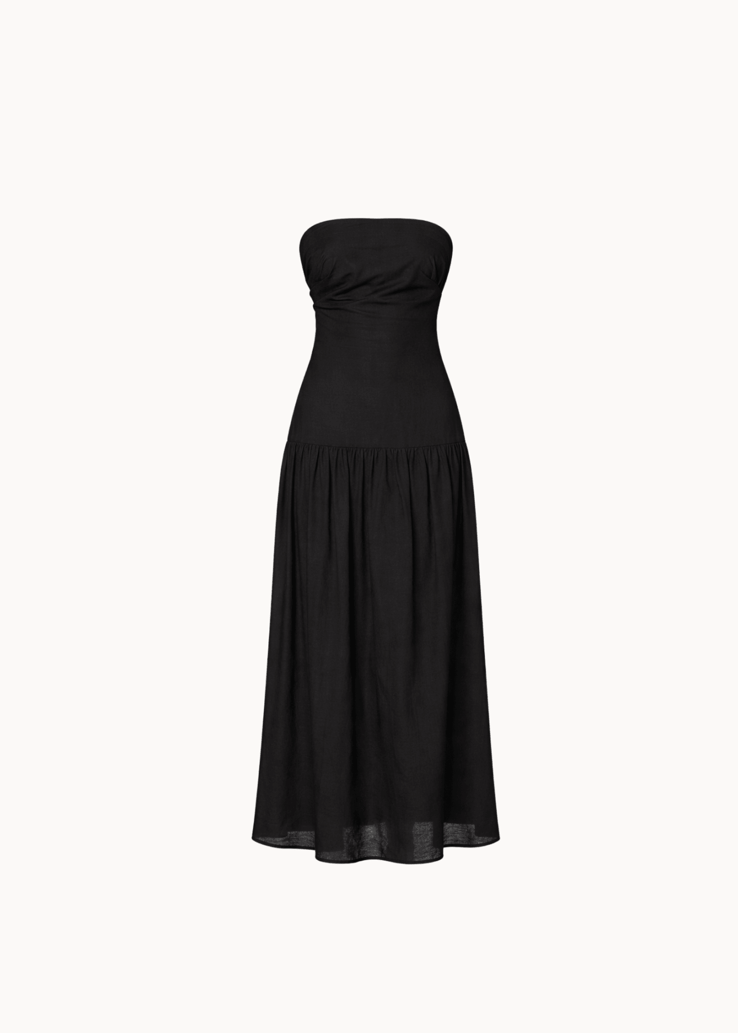 Mia Maxi Kjole - Sort - ByStenholt.dk