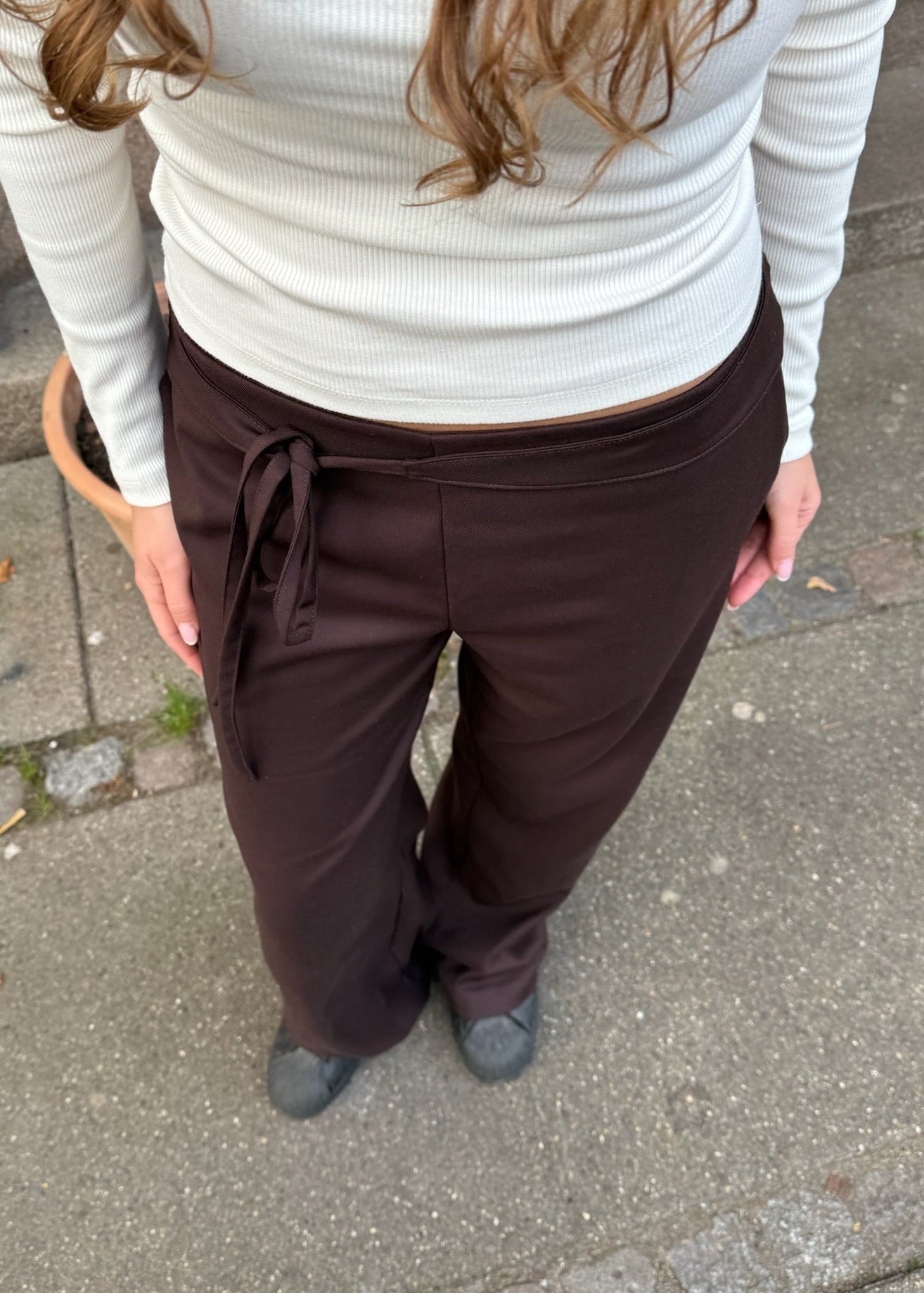 Milu Bukser med Bindebælte - Chokolade brun - ByStenholt.dk