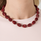 Nani Chunky Perlehalskæde - Rød - ByStenholt.dk