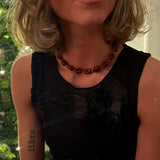 Nani Chunky Perlehalskæde - Rød - ByStenholt.dk