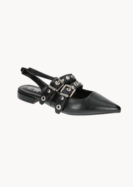 Noelia Slingbacks - Sort - ByStenholt.dk