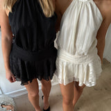 Nora Flair Mini Kjole - Creme - ByStenholt.dk